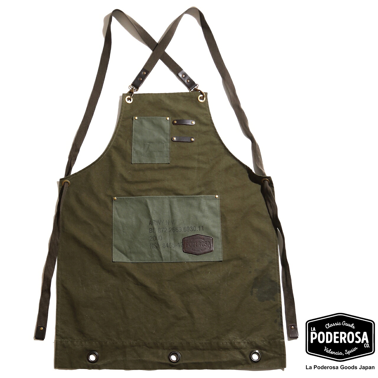 Texel Apron/ エプロンLaPoderosaGoods国内在庫あり 即納|La Poderosa goods Japan