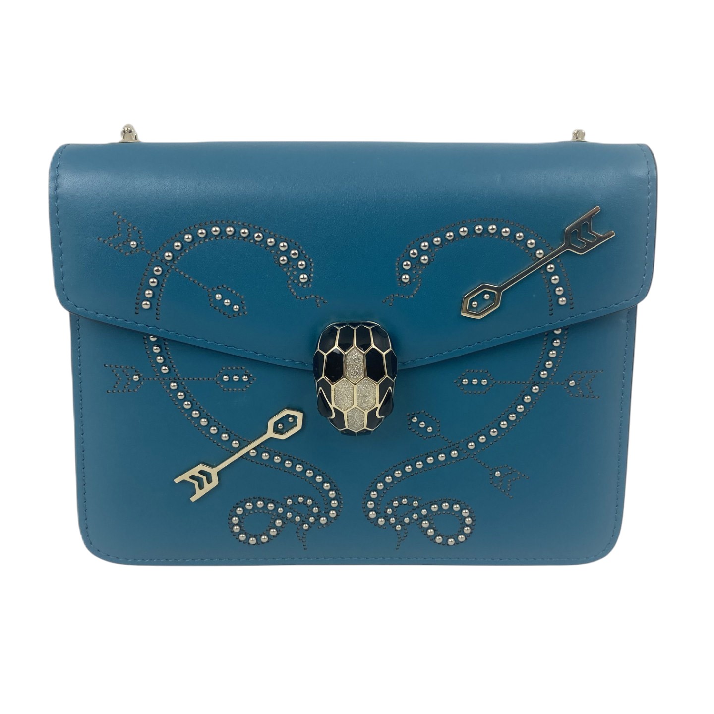 【中古】BVLGARI / ブルガリ セルペンティフォーエバー フラップ カバーバッグ ポップハートアロースタッズ レディース 【コンディション：中古A】