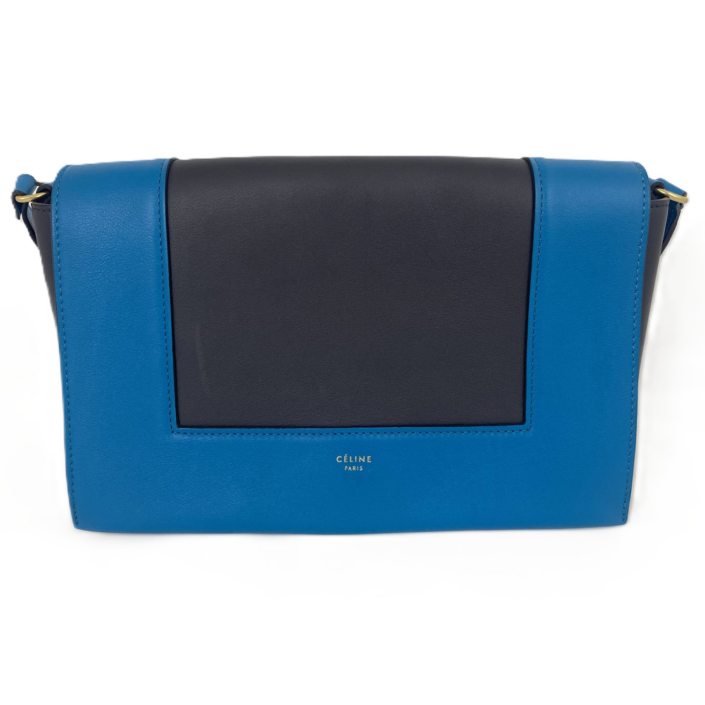 【中古】CELINE / セリーヌ ショルダーバッグ ミディアム レディース ブルー/ブラック 【コンディション：中古A】