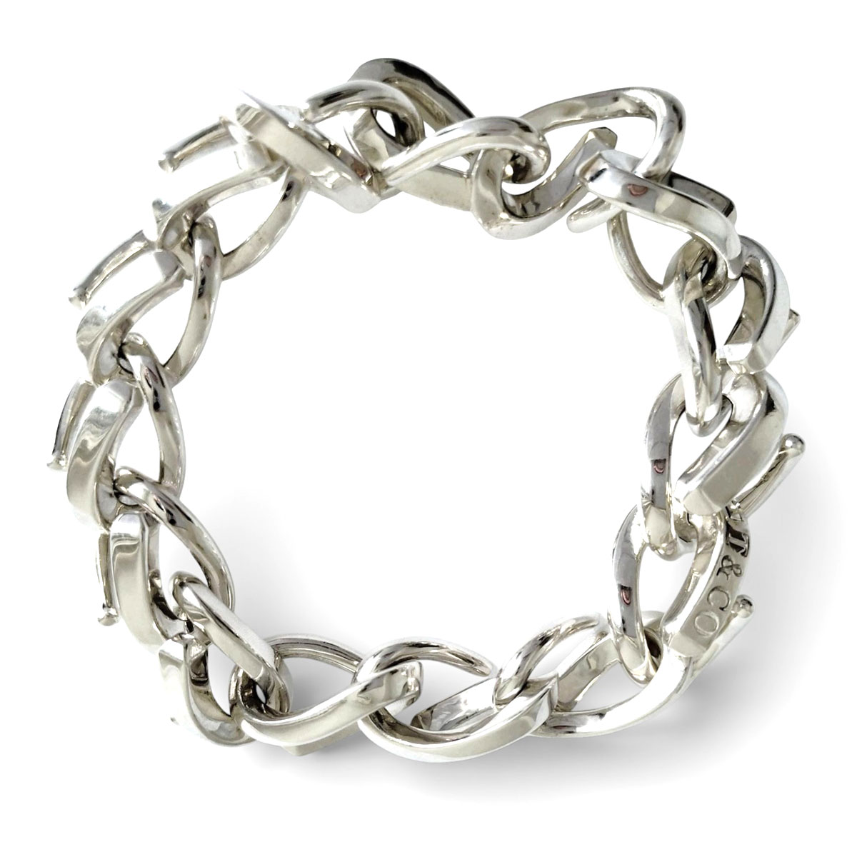 【中古】TIFFANY&Co/ティファニー フォージラージリンク Lサイズ15コマ 925 メンズ 【コンディション：中古A】