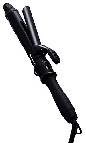【マラソン最大46倍】SALONIA サロニア セラミック カール ヘアアイロン 32mm ブラック 海外対応 プロ仕様 MAX210℃