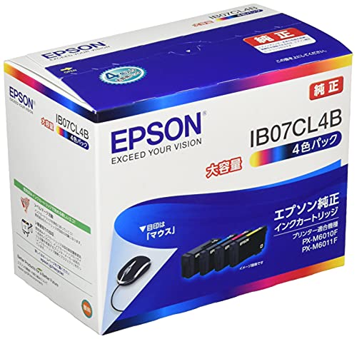 【マラソン最大46倍】エプソン 純正 インクカートリッジ IB07CL4B ４色パック 大容量インク｜ラサンタ