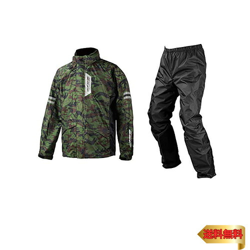 [KOMINE] バイク用 ブレスターレインウェアフィアート RK-539 755 雨具 カッパ 防水 03-539 メンズ Camouflag｜ラサンタ
