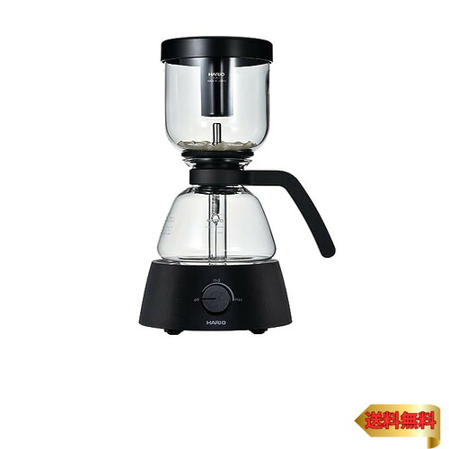 HARIO(ハリオ) Electric Coffee Syphon 3杯用 実用静電容量360mL 黒いこと 灯し火式 サイホン パウダーコンパクト HAR