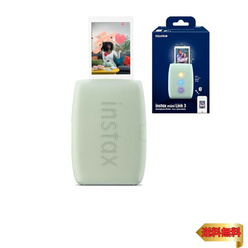 富士フイルム(FUJIFILM) チェキ スマホプリンター instax mini Link3 セージグリーン INS MINI LINK3 S