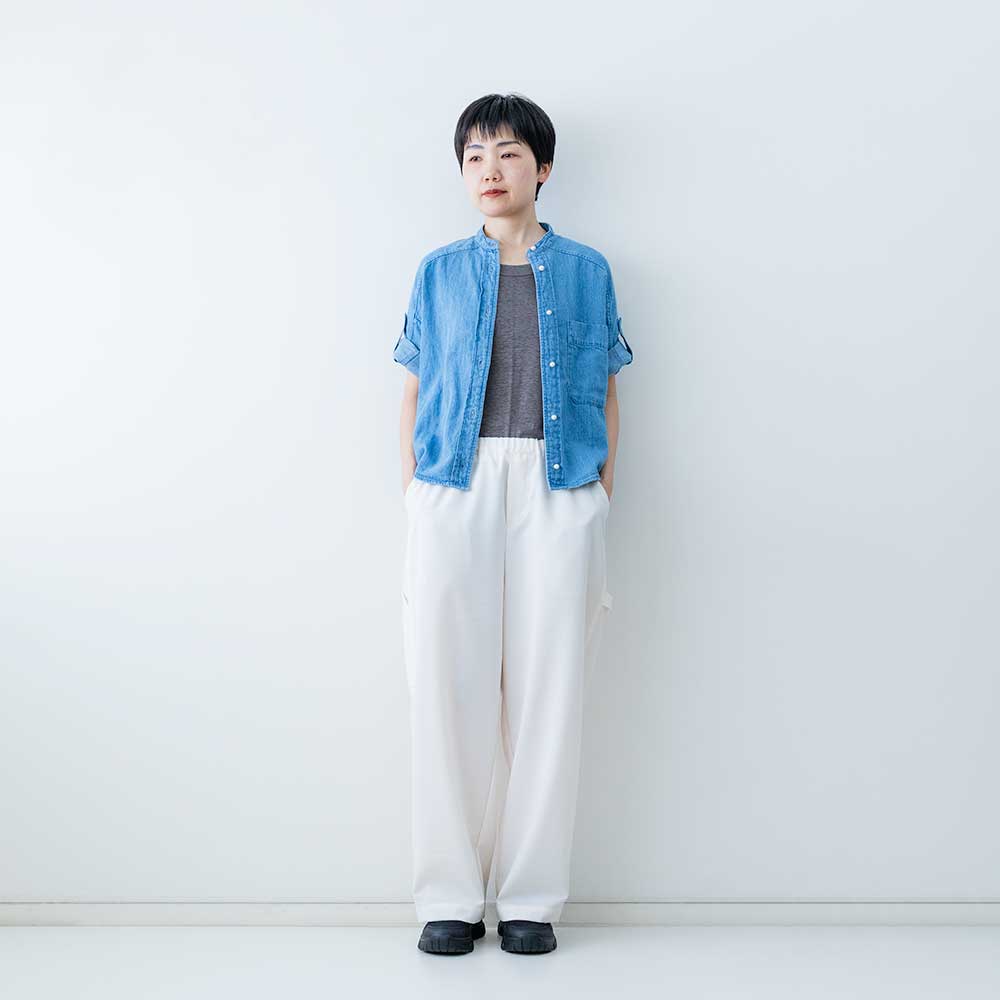 BLANC basque✨パールボタンデニムシャツ　38 インディゴ 楽天市場】BLANC basque / ブランバスク パールボタンデニム