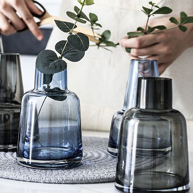 国内正規品 フラワーベース 北欧 ガラス 花瓶 おしゃれ ガラス製 一輪挿し 丸 枝 シンプル クリスタル フラワー 北欧風 モダン オシャレなフラワーベース ルームインテリア Vase リビング 寝室 ギフト ショートネック ロングネック おしゃれな花瓶 高見え プレゼント
