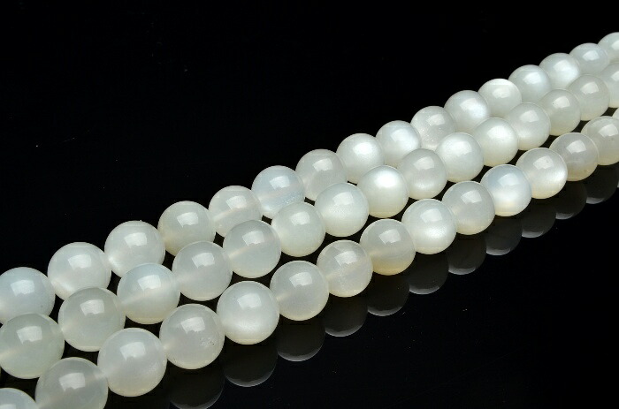 【連売り】AA ムーンストーン　12mm　１連（約３８ｃｍ）天然石 パワーストーン ビーズ パーツ _R5383-12