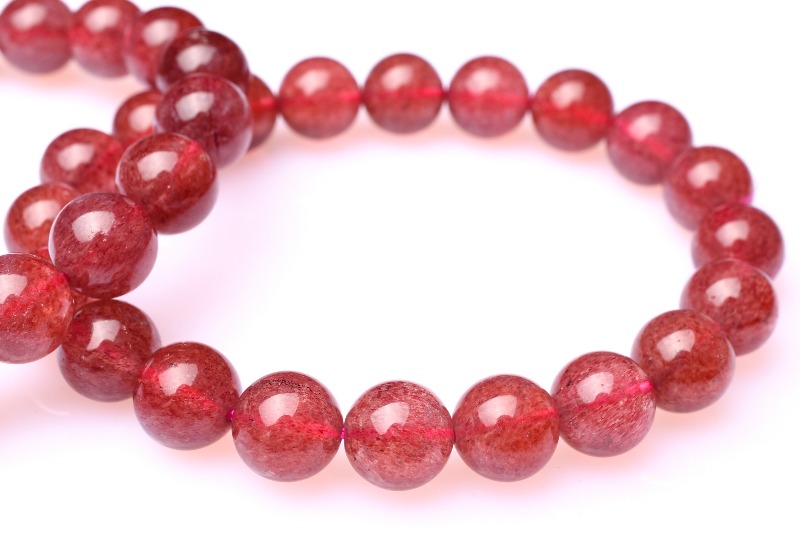 楽天市場】高品質タンザニア産 ストロベリークォーツ 8.5mm 天然石