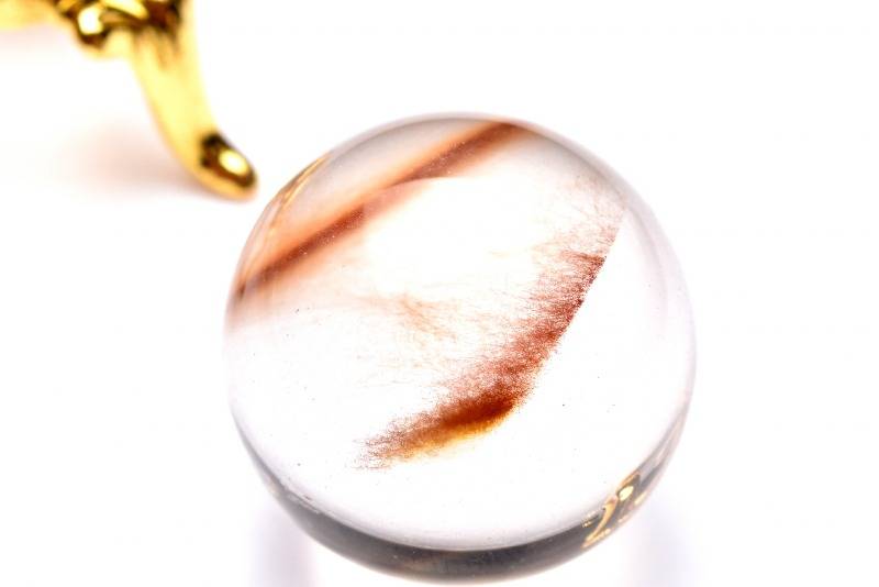 楽天市場】水晶 ポイント ルチルクォーツ エンジェルヘアー 置物