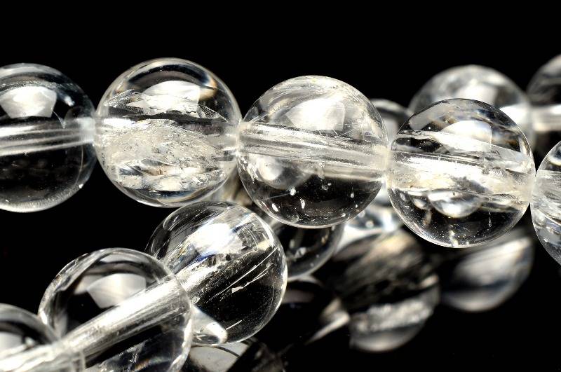 【20％OFF!】【１点物】希少◇天然の水錆入り ゲーサイトイントパーズ　8mm ブレスレット アクセサリー _M7960