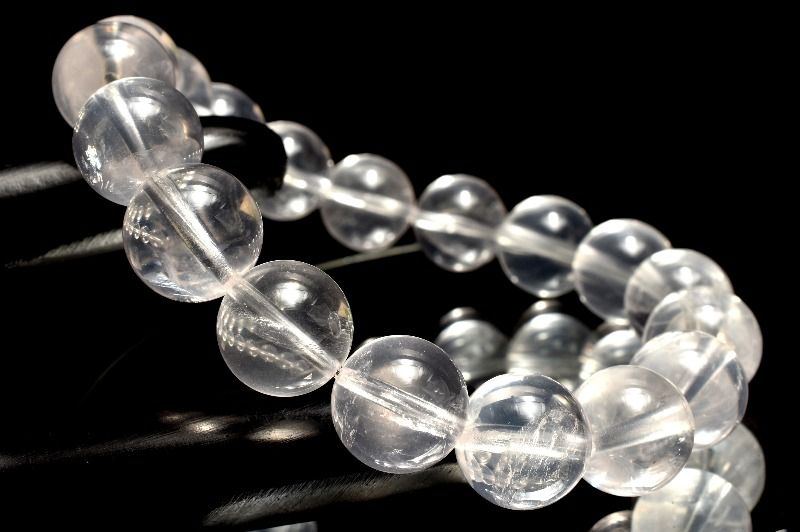 【１点物】希少カラー◇コロンビア産 ピンクレムリアンシードクリスタル　10.5mm ブレスレット アクセサリー _MA7887