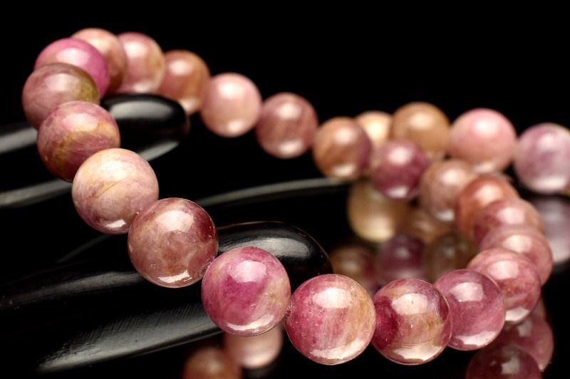 【20％OFF!】希少 ウォーターメロントルマリン　10.5mm ブレスレット アクセサリー 1個売り _BG6040-105
