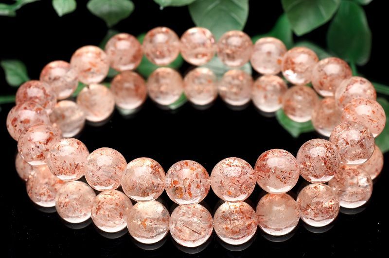 【20％OFF!】【１点物】AA☆アルーシャ産 レピドクロサイトインフェルドスパー　8.5mm ブレスレット アクセサリー _U8353