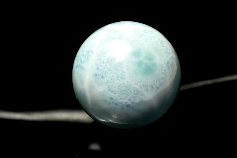 【20％OFF!】【１点物】大珠◇三大ヒーリング ラリマー　26mm　丸玉(台座付き) スフィア _CG7041【宅急便のみ】 11,257円