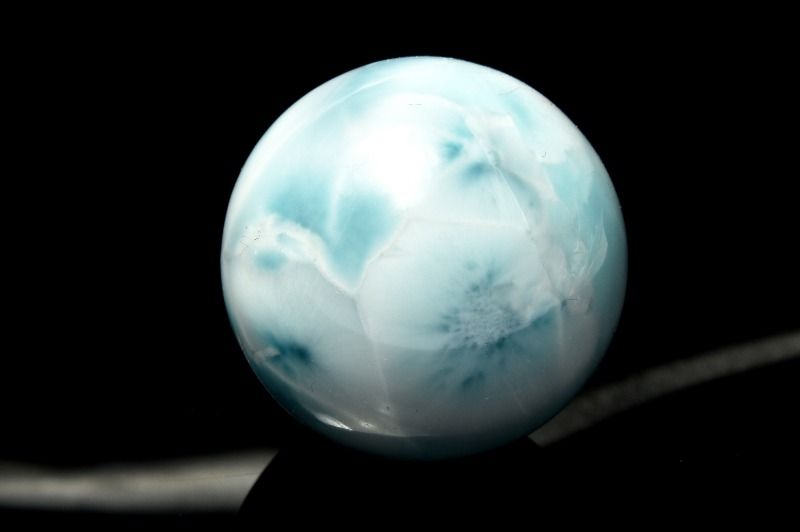 【20％OFF!】【１点物】大珠◇三大ヒーリング ラリマー　26mm　丸玉(台座付き) スフィア _CG7045【宅急便のみ】