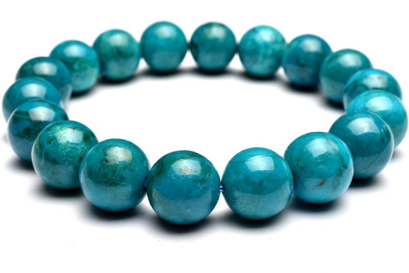 【20％OFF!】【１点物】AA☆高発色 クリソコラシリカ　11.5mm ブレスレット アクセサリー _MC5341
