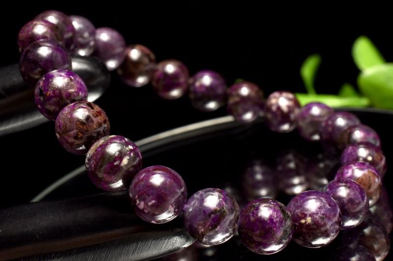 【１点物】厳選入荷！◇高品質 スギライト(杉石)　7.5mm ブレスレット アクセサリー _MC7666