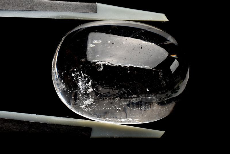 【１点物】AAA☆希少 水入り水晶　20x15mm　オーバル ルース ハンドメイド _P8547