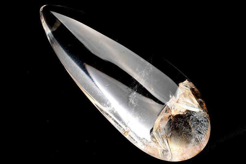 【１点物】AAA希少◇貫入結晶 クォーツインクォーツ　43.5x18mm　ドロップ ルース ハンドメイド _P8551 15,610円