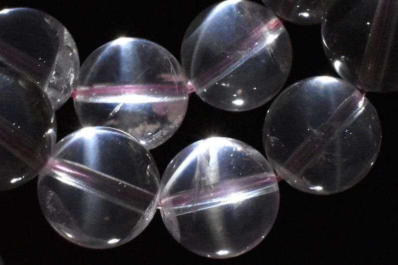 【１点物】マダガスカル産 スターローズクォーツ　11.5mm ブレスレット アクセサリー _MC8179
