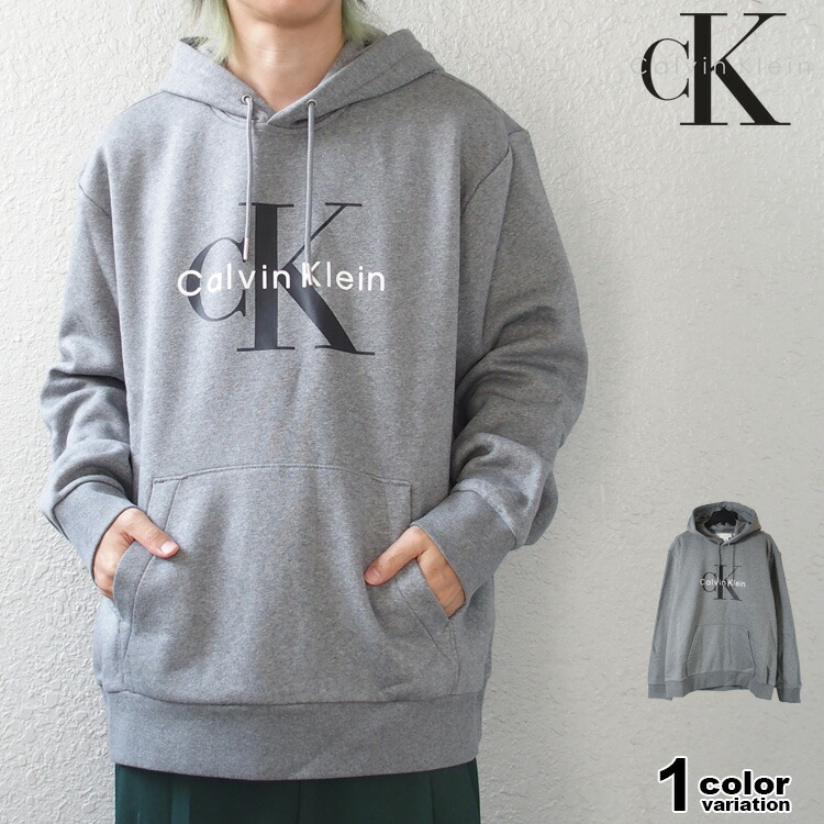 Calvin Klein カルバンクライン パーカー プルオーバー スウェット フーディ スウェットパーカー 長袖 裏起毛 MONOLOGO FLEECE HOODIE メンズ 大きいサイズ (CK calvin klein トップス 40BM800)