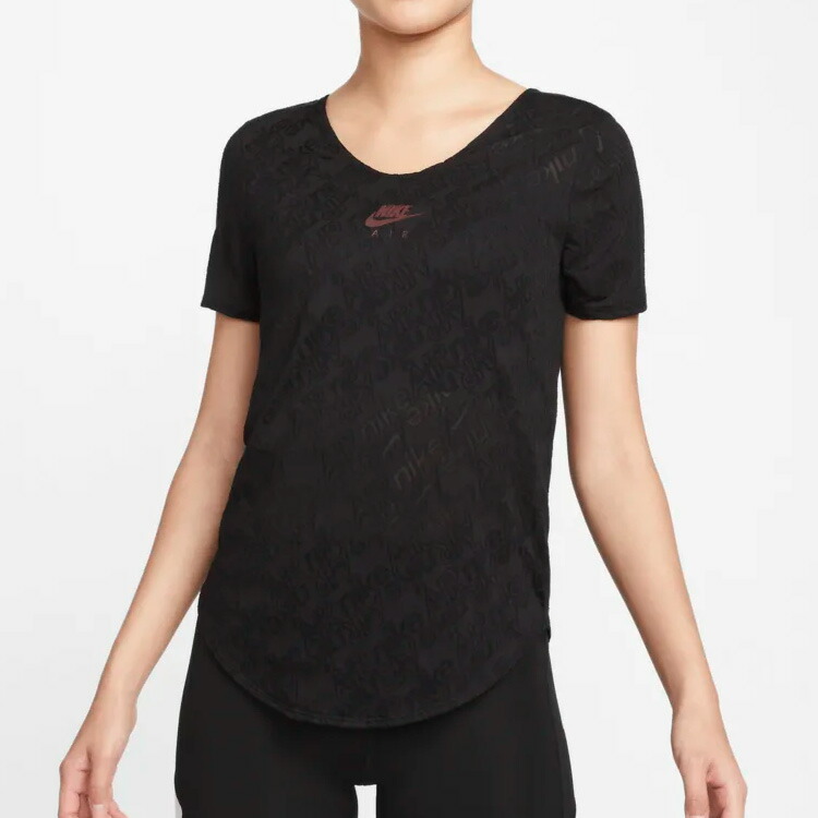 NIKE ナイキ Tシャツ 半袖 レディース ウィメンズ WOMENS エア Dri-FIT ウィメンズ ショートスリーブ ランニングトップ 【DRY-FIT ドライフィット TEE シャツ ロゴ スポーツウェア ランニング ヨガ ピラティス ZUMBA】#dm7790【メール便対応】