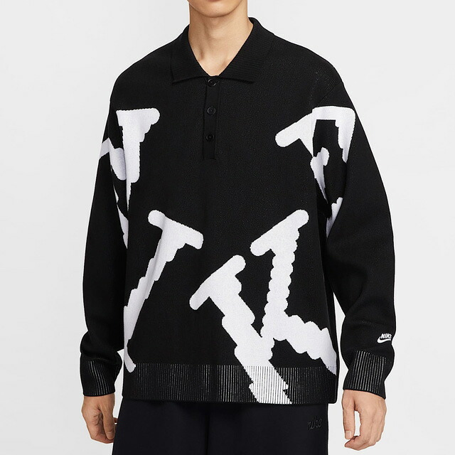 ナイキ ニット ポロ NIKE Sportswear Club Mens Rugby Top ラグビートップ ラグビーシャツ ルーズフィット ゆったり (nike トップス メンズ レディース HV1437 2025 新作)