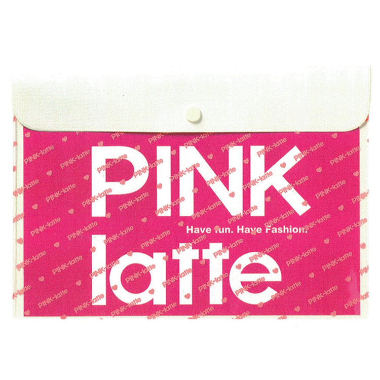 楽天市場 Pink Latte グッズ フラットケースl ロゴ ピンクラテ キャラクターズショップ ラフラフ