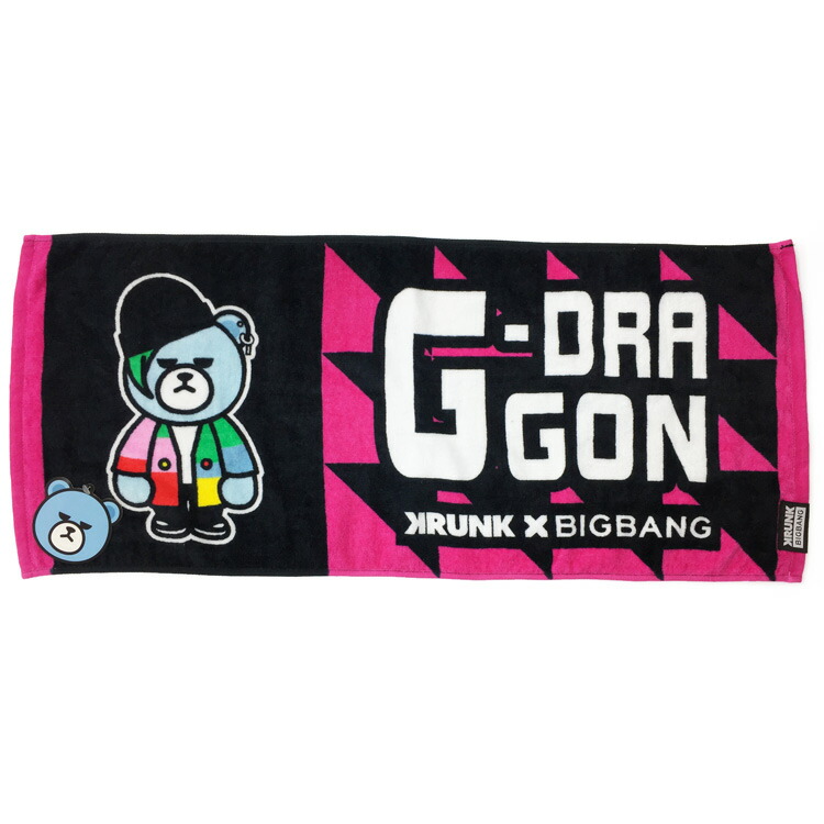 楽天市場 Krunk Bigbangグッズ フェイスタオル G Dragon Fxxk It セール ラッピング不可 キャラクターズショップ ラフラフ