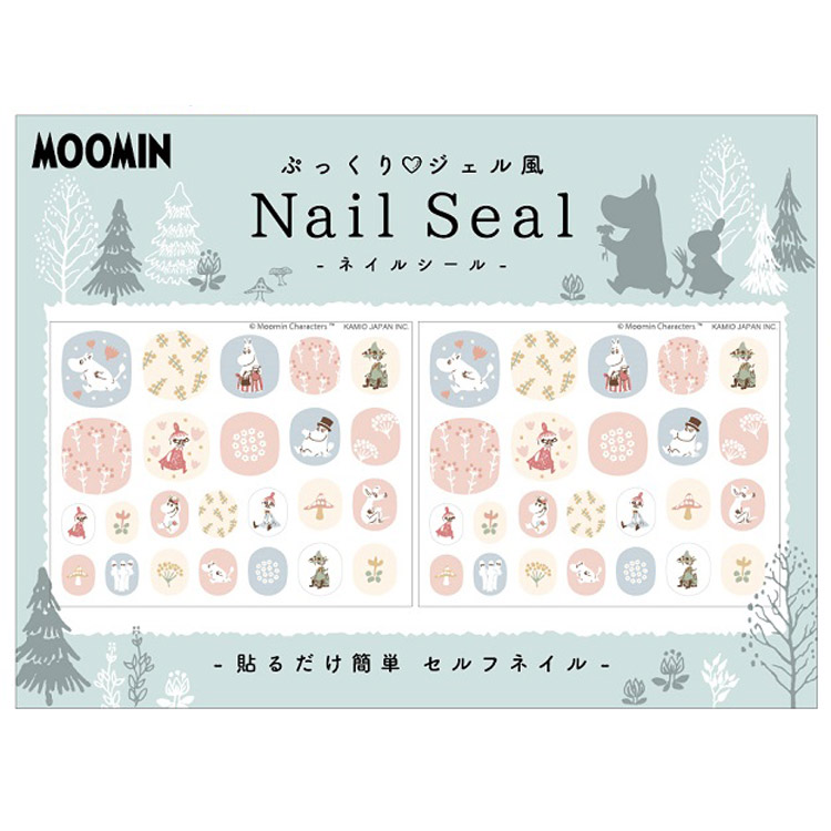 ムーミン グッズ ぷっくりジェル風ネイルシール カジュアルポップ