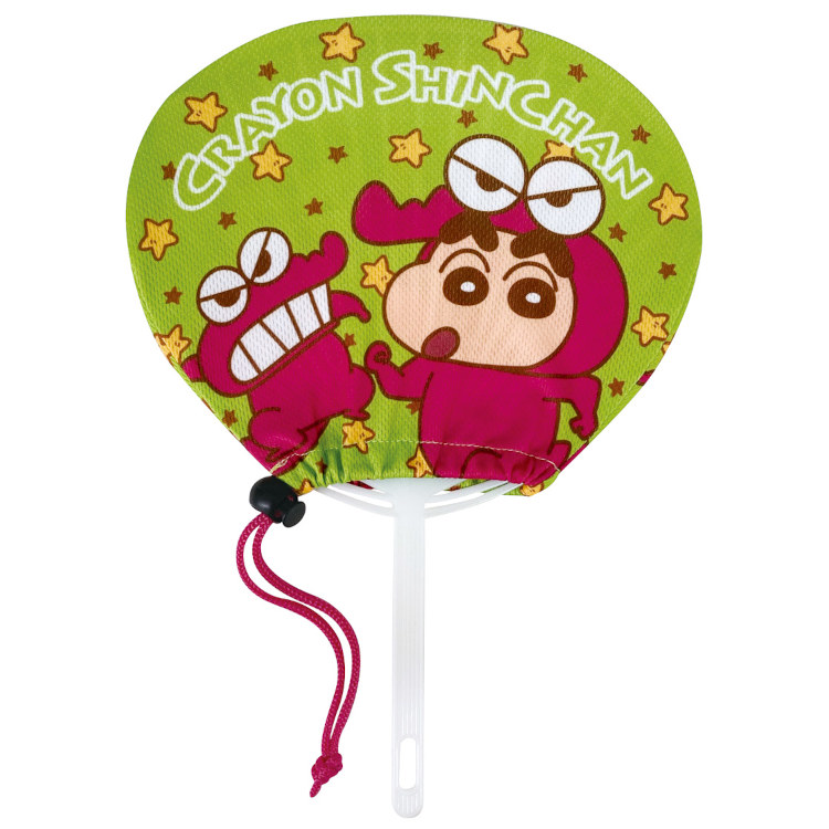 クレヨンしんちゃん グッズ ひんやり抗菌うちわ チョコビ サマーアイテム 409213【ラッピング不可】画像