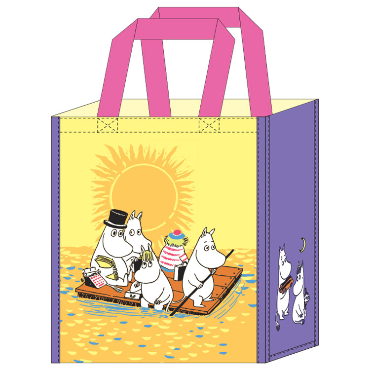 感謝価格 新品 ムーミン マチ付き 巾着 Moominmamma treat ピンク