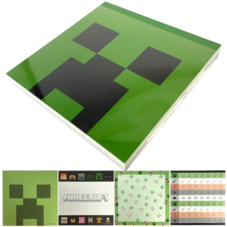 新品 即決 6柄角20枚 MINECRAFT マインクラフトパタパタメモA 激安挑戦中 マインクラフトパタパタメモA