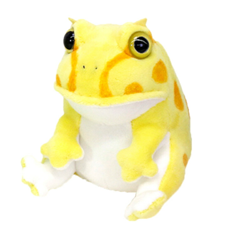 白いカエルのぬいぐるみ もちかえる レモン Lサイズ カエル ぬいぐるみ モリサカ