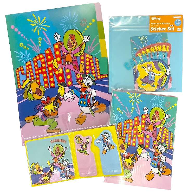 楽天市場】4687 福袋 ディズニー レトロアートコレクション文具 3点