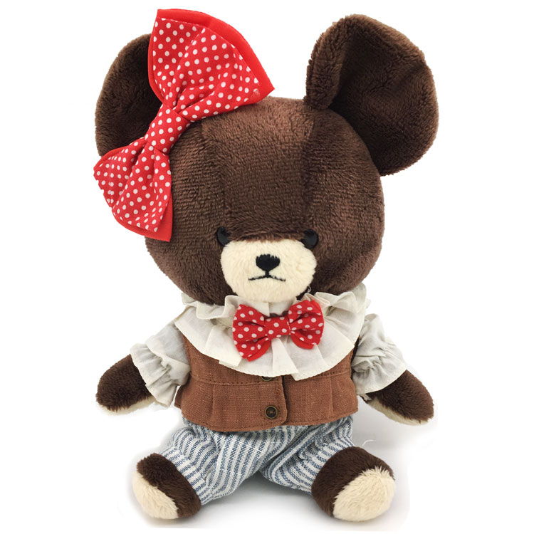 くまのがっこう ぬいぐるみ ジャッキーベーシック おしゃれピエロ 人形 マスコット｜キャラクターズショップ　ラフラフ