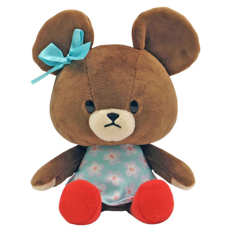 * vintage bear ❀ いちごが大好きな クマくん 桃色のクマさんが出来ました 5cmのコダマちゃんです とても