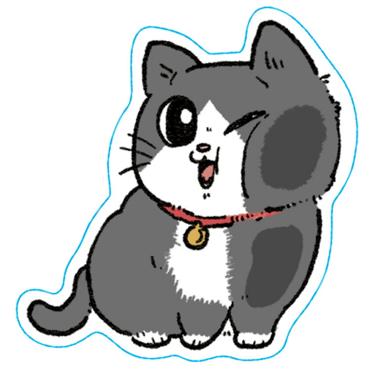 7/6 ねこページ 楽天市場】【半額・50%OFF】ねこに転生したおじさん ステッカー
