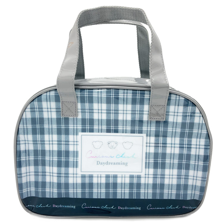 楽天市場】ボストン型クリアバッグ チェック柄 120965 : ランドセルと