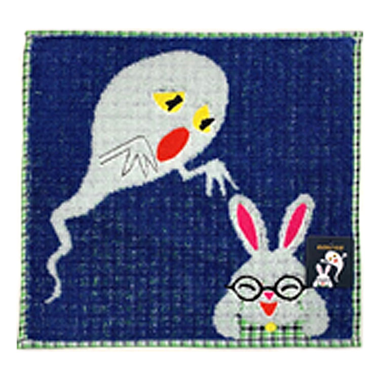 楽天市場】めがねうさぎ ハンカチ びっくり 25×25cm | めがねうさぎ