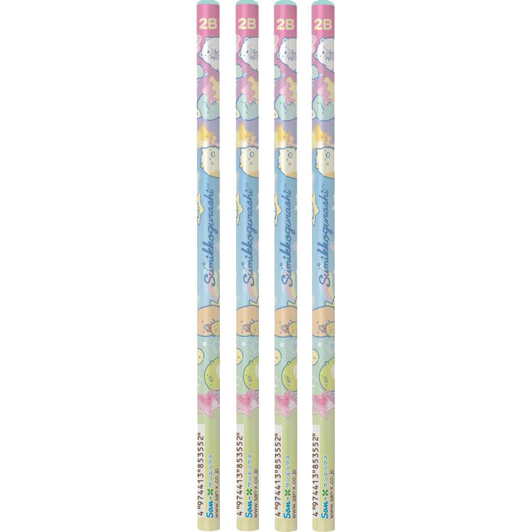 すみっコぐらし鉛筆 かきかた鉛筆2B 3本 すみっコぐらし アソート【種類ランダム