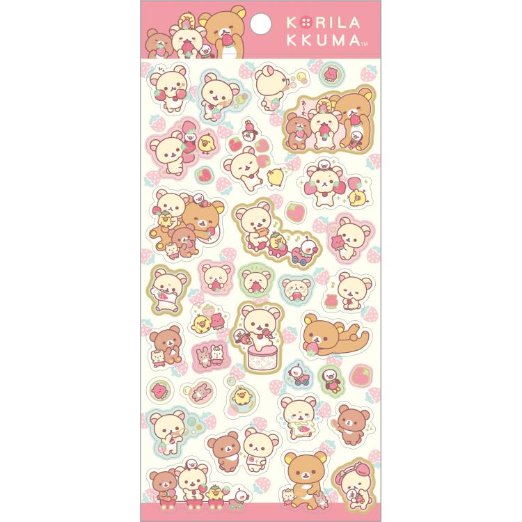 リラックマ　クロスメモ　メモ帳/ミニメモ帳　6冊セット　いちご　うさぎ リラックマ クロスメモ メモ帳/ミニメモ帳 6冊セット いちご