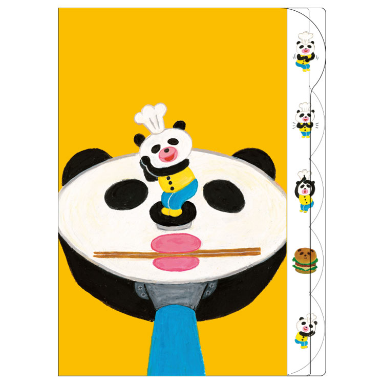 楽天市場】パンダのおさじ Wクリアファイル パンダのおさじと