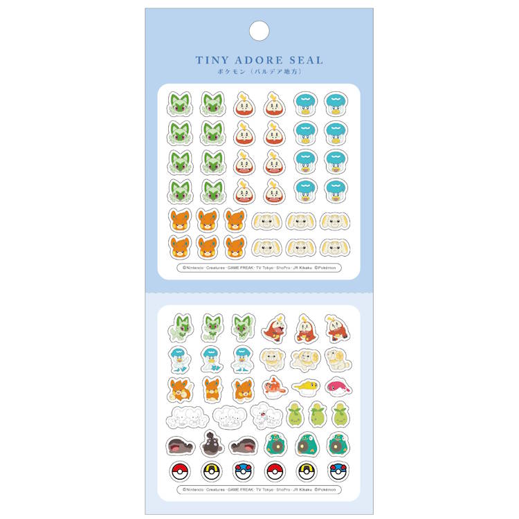 【楽天市場】ポケットモンスター TINY ADORE SEAL タイニーアドアーシール パルデア地方 シールミニシール デコ デコレーション ...