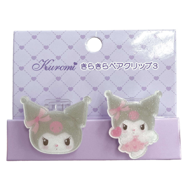 サンリオ　ときめき平成コギャルデザインシリーズ　クロミ　ヘアクリップ クロミ 平成コギャル 前髪クリップ サンリオ ハイビスカス