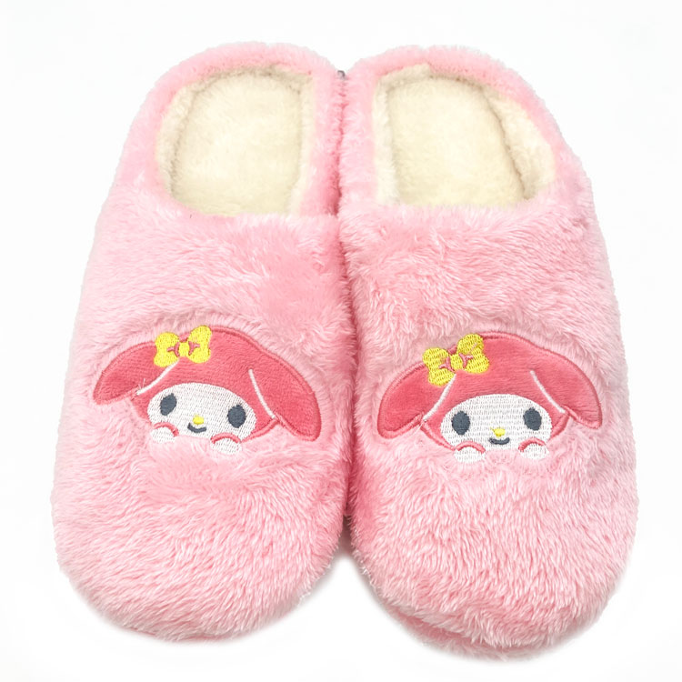 楽天市場】サンリオ マイメロディ ボアスリッパ ピンク 22～24cm さん