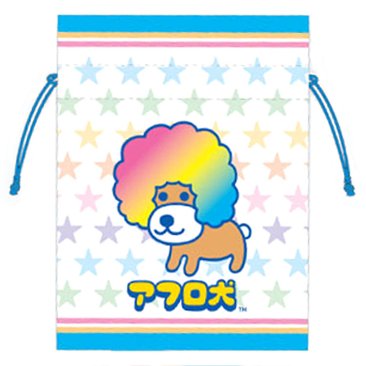 楽天市場】アフロ犬 豆巾着 レインボー 200315 アフロケン