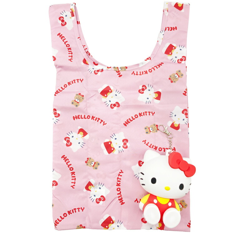 新品 希少 バタフライキティ マット ゴザ 袋 楽天市場】ハローキティ 2ルームコンパクトエコバッグ エコ