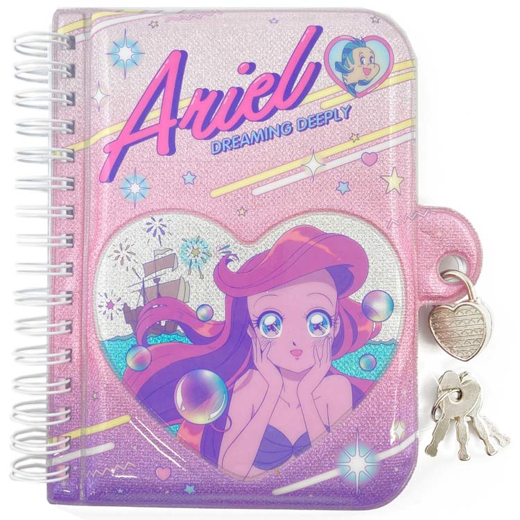 楽天市場】ディズニープリンセス アリエル カギ付きノート バレエコア